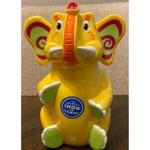 Vintage Ringling Bros. Barnum Bailey Souvenier Elephant Drink Cup Yellow 9" Tall